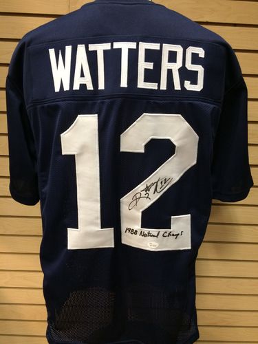 Ricky Watters Autographed Notre Dame Fighting Irish Jersey #12