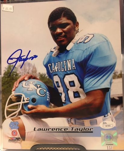 University of North Carolina Lawrence Taylor Autograph 8x10 Photo