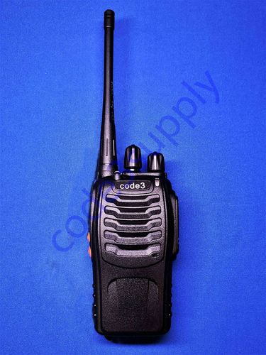 Code 3 UHF Radio - Radio only (with battery, antenna, and belt clip)