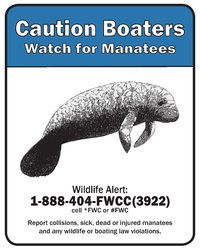 FWC manatee & waterway signs