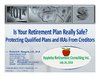 Recording of Webinar/Podcast: Creditor Protection of Retirement Plan Assets- Is Your Retirement Plan
