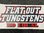 FLAT OUT TUNGSTEN BOAT CARPET DECAL - 14.5" X 7"