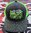 BASS ADDICTION GEAR HAT- SNAP BACK- CHARCOAL/NEON GREEN