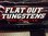FLAT OUT TUNGSTEN TRUCK AND BOAT STICKER- 8" X 4"