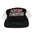 FLAT OUT TUNGSTEN HAT-SNAP BACK- BLACK/WHITE NON-STRUCTURED