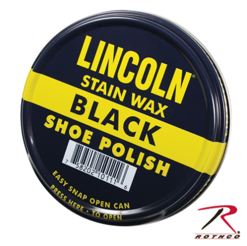 10110 LINCOLN® USMC BLACK STAIN WAX SHOE POLISH