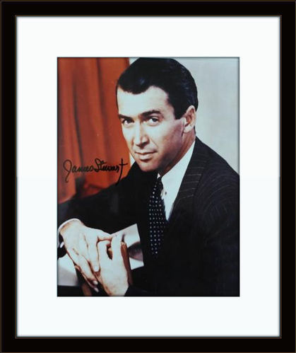 Framed Jimmy Stewart Authentic Autograph with COA