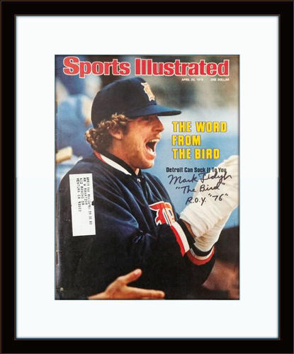 Framed Mark Fidrych Detroit Tigers Autographed Magazine Cover  COA