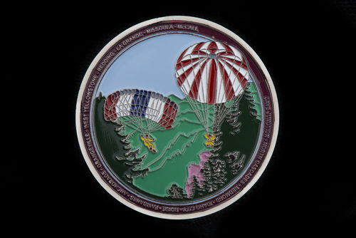 Challenge coin with historical bases