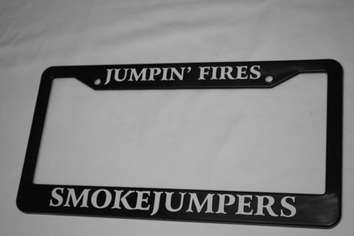 Smokejumpers license plate frame
