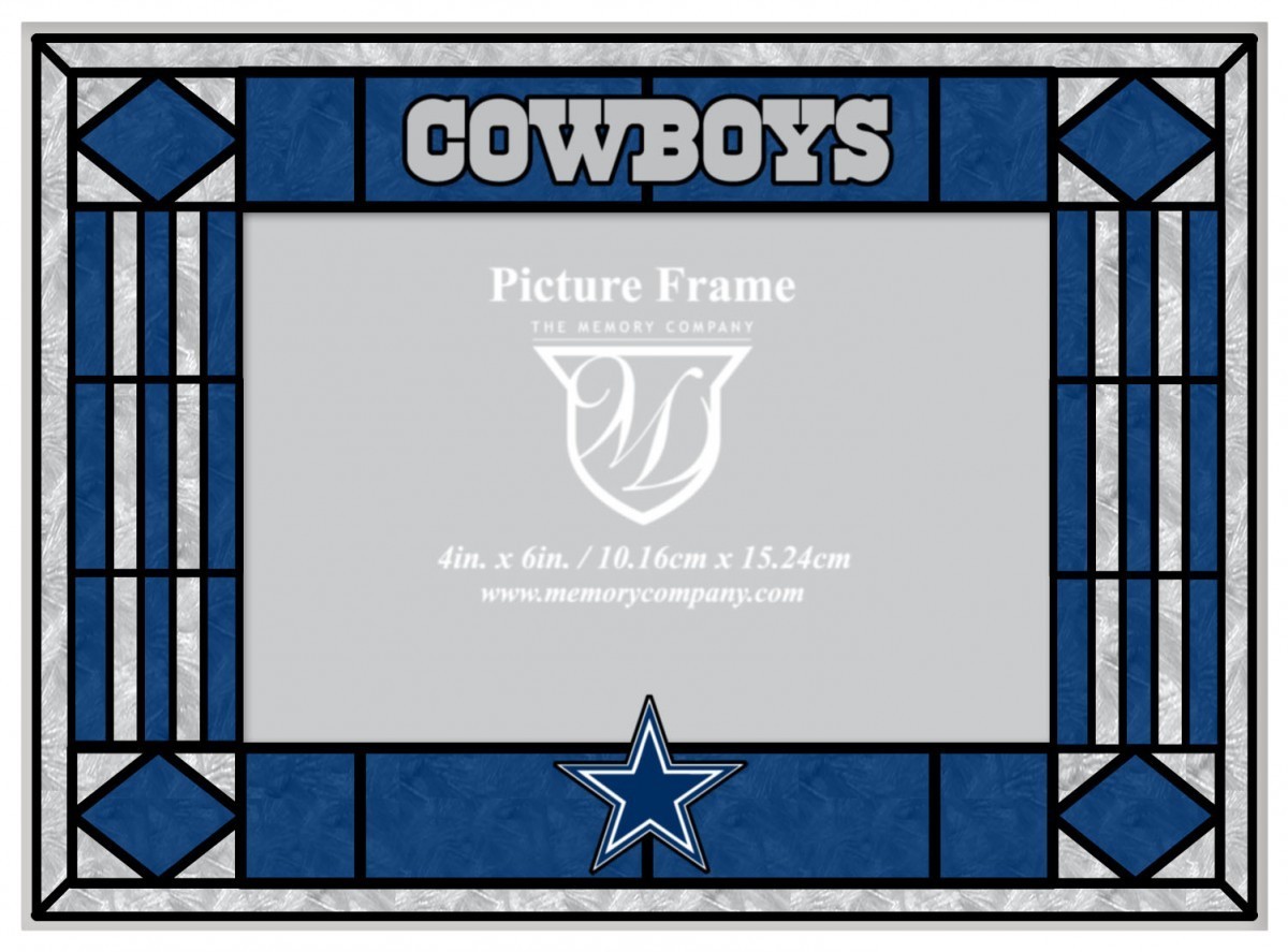 Dallas Cowboys Art Glass Picture Frame